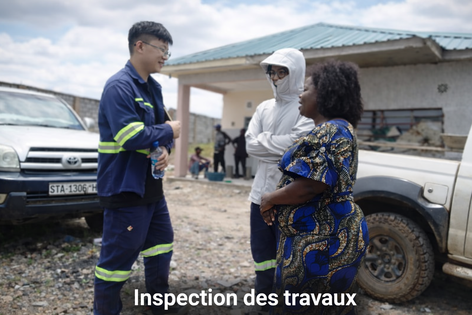 Visite et inspection des travaux par la Présidente de la DOT COMIKA